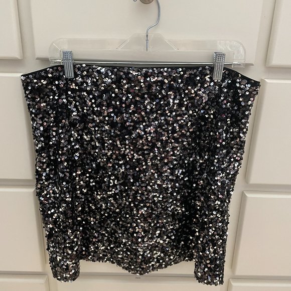 Black Sequin Skirt - Picture 6 of 7
